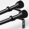 Oneach 2-Pack Heavy Duty Curtain Rods for Windows 66 to