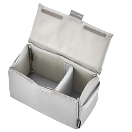 HAKUBA Inner Softbox 02 200 Gray Inner Bag Soft Bag Camera Bag Gadget Case with Middle Divider Removable Lid 2KCS-40-200GY 4977187360011