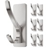 pickpiff Self Adhesive Coat Hooks for Hanging: Heavy Duty Stainless