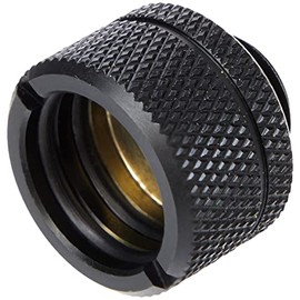 Thermaltake Pacific G1/4 PETG Tube 5/8-Inch 16 mm OD Adapter Fitting - Black CL-W064-CU16BL-A