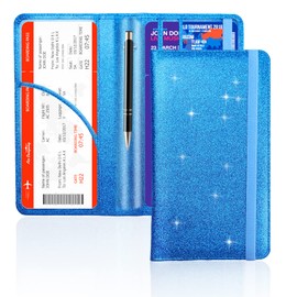 Bling Car Registration and Insurance Holder, PU Leather Vehicle Glove Box Organizer Wallet Case Organizer for Insurance Card, Driver License, Essential Document, Paperwork