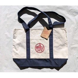 Trader Joe’s Bag Canvas Reusable Heavy Cotton Basic Style Shopping Navy Large