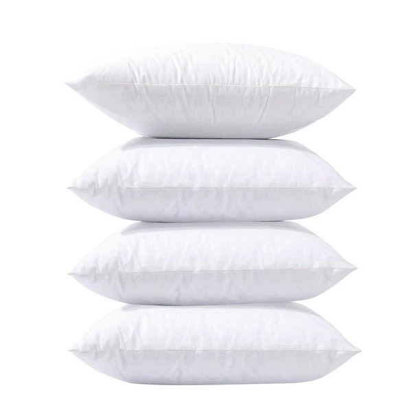 Phantoscope Pillow Inserts, Hypoallergenic 100% Virgin Fiber Square Form Microfiber