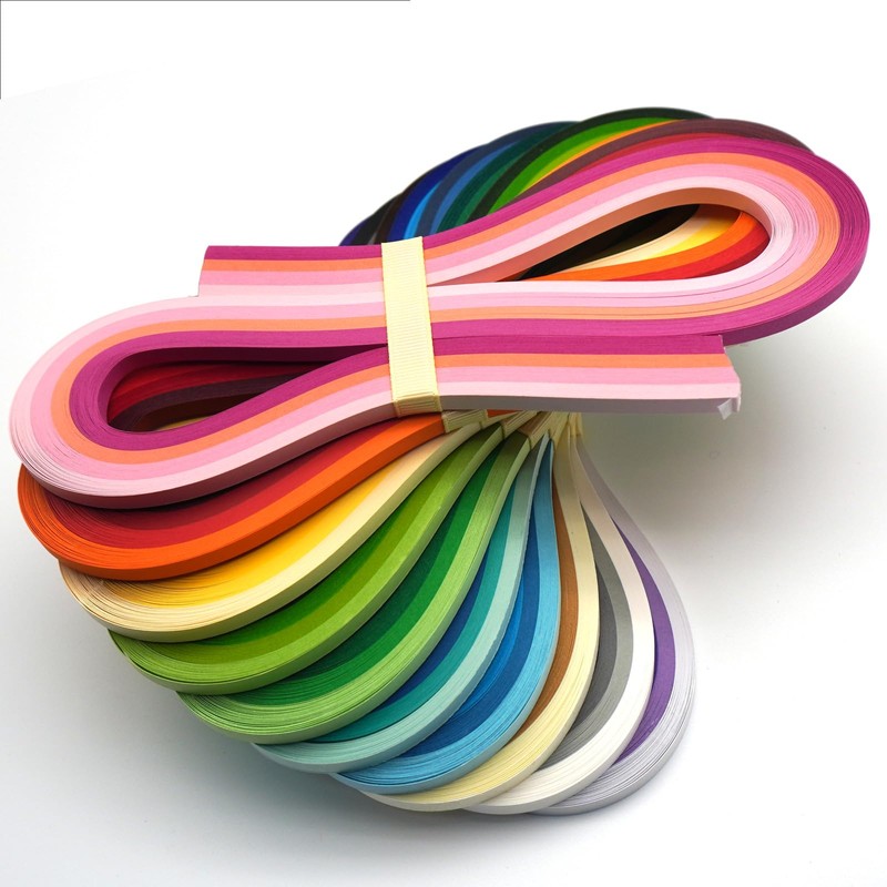 JUYA QP540C40H-07 Thick Multicolor Quilling Strips Set, 160+ GSM 40