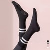 Two-Line Non-Slip Pilates Sports Yoga Socks Training Black/FREE 2ea