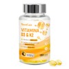 Vitamina D3 K2 400 UI + K2 MK-7, 150 Cápsulas