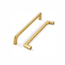 LIMUR 903 Cabinet Handle (10, Matte Gold, Hole Center ：7.5 inch（192 mm）)