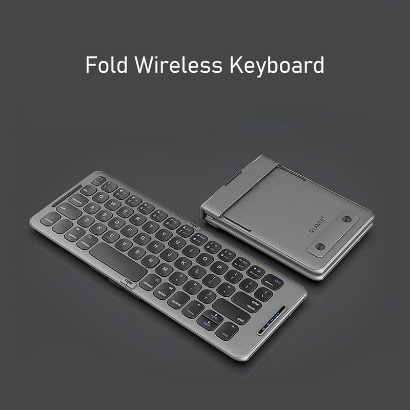 Foldable Bluetooth Keyboard 2 Fold Wireless Keyboard 3 Channel for