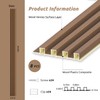 WPC Slat Wall Paneling, Modern Accent 3D Wall Panels, 8-Piece