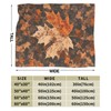 Maple Leaf Blanket Fall Autumn Throw Blanket Thanksgiving Orange Flannel