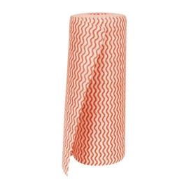 Jantex Non Woven Cloths Roll in Red - Fast Drying and Minimises Linting - H 25 x W 33 cm - Pack of 100