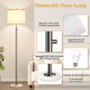 【Upgraded】 Dimmable Floor Lamp for Living Room, 11W LED Bulb