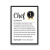 PURESIZE Chef Gift Funny DIN A4 Picture with Frame (Black),