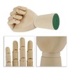 Wooden Hand Model, Mannequin Hand Flexible Movable Fingers Manikin Hand