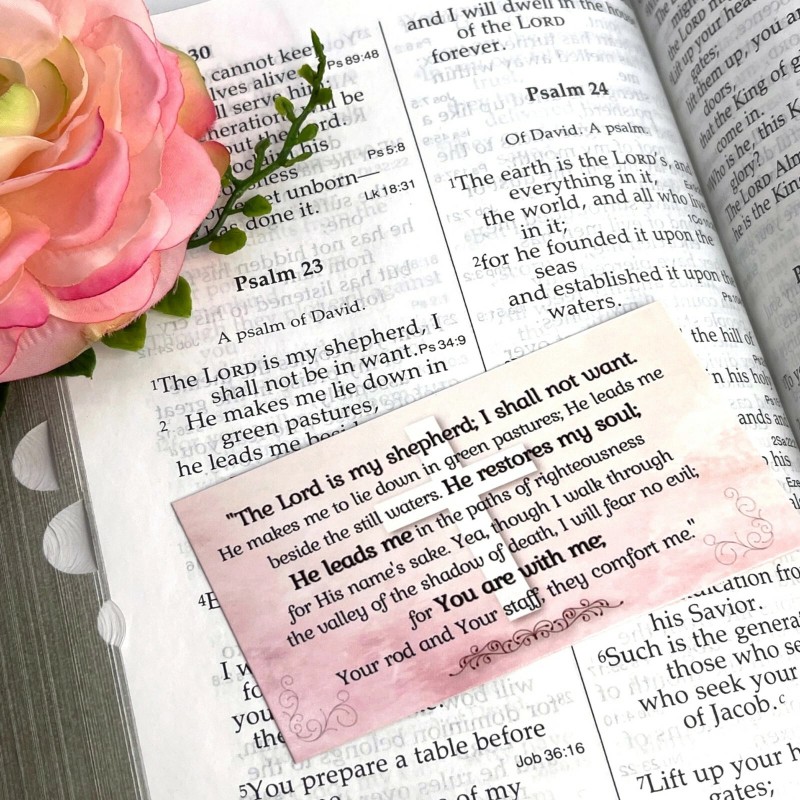 YooHooLady Pocket Scripture Cards Psalm 23, The Lord is My