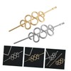 BIUDECO Pcs Metal Hairpin for Buns Snake Hair Stick Women's