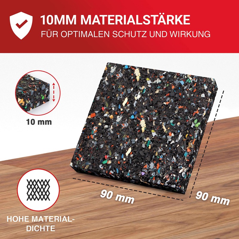 LouMaxx Non-Slip Washing Machine Mat Set of 4 9 cm