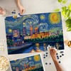 Lantern Press 1000 Piece Jigsaw Puzzle, Cleveland, Ohio, Starry Night,