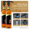 2-Pack Black Plastic Bottle Syrup Pumps – Fits 750ml /