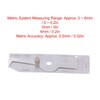 Hyuduo Welding Gauge Single Stainless Steel Undercut Inch Inspection Weld
