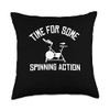Time For Some Spinning Action Spin Cycle Bike Throw Pillow