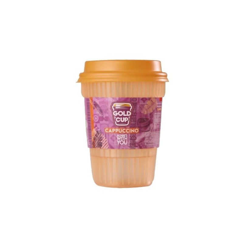 Gold Cup Instant Cappuccino, Rich Creamy Indulgence (6 Cup Cappuccino