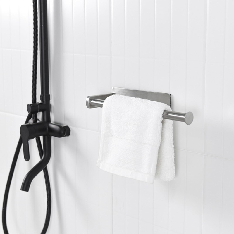Wowfill Kitchen Paper Holder Magnet Stainless Steel Towel Bar Folding