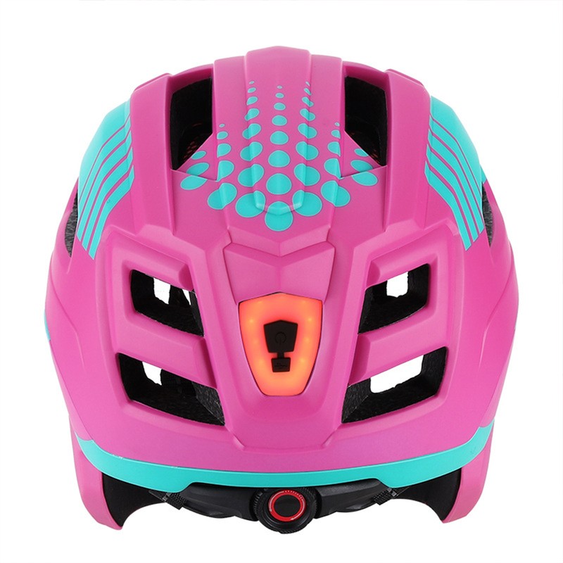 Children Helmet Adjustable Safety Helmet with Warning Light for Scooter