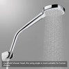 Stainless Steel Shower Arm Extension, Hand Tube, Chrome Plated, Wall
