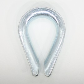 10 x Thimbles 8 mm DIN 6899 Form B Galvanised Steel Wire Rope Accessories Steel Rope Rope Rope Metal Thimble Rope Eye Rope Thimble