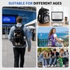 ASKSKY Clear Backpack, Clear Bookbag for School, Oxford Fabric &