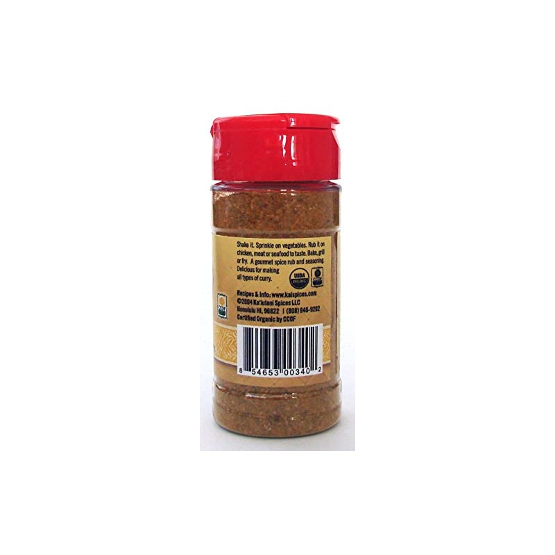 Kaiulani Spices Exotic Curry Rub & Seasoning, 3 Oz