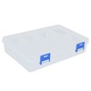 3Pcs Transparent Parts Box Removable Separate Grid Hardware Tools Organizer