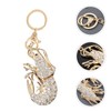 [CALLARON] 2pcs Rhinestone Shrimp Keychain Inlay Keychain Cambal Keychain Shrimp