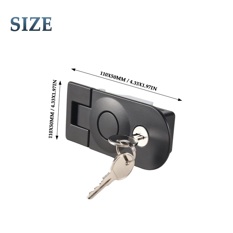 Kopinma Compression Latch/Lever Lock Heavy Duty Door Lock with 2
