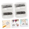 Baluue 8pcs Dual Hole Pencil Sharpener for Eyebrow and Lip