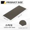 sourcing map 2Pcs Carbon Fiber Sheet 250x100x3mm 3K Carbon Fiber