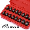 Mayouko 16 Pieces 3/8" Drive Low Profile Hex Socket Set,