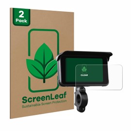 ScreenLeaf (2 Pack Screen Protector compatible with Midland Bike-Play-Guardian [sustainable screen protection, clear, anti-scratch]