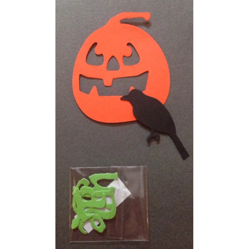 Handmade Die-Cuts JACK-O-LANTERN Mix(24pc)Hallo