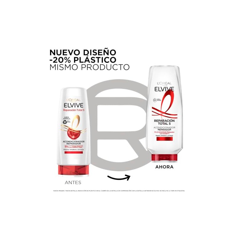 LOréal Paris Acondicionador Reparación Total 5 Elvive 370 ml