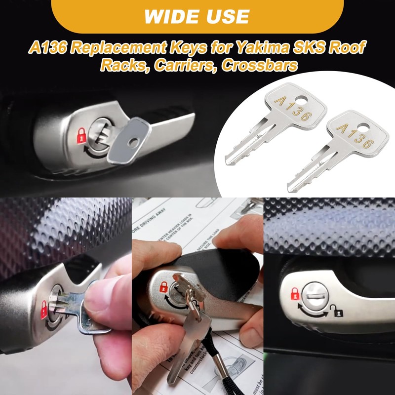 A136 SKS roof rack key,Yakima Replacement Key,Replacement Keys for Yakima