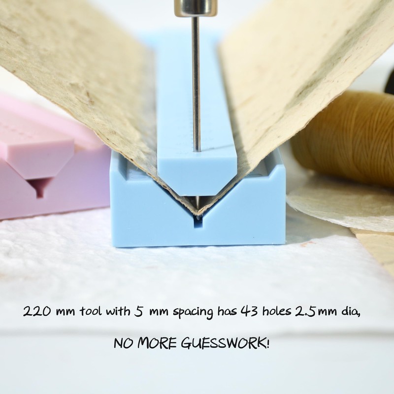UPTTHOW Signature Punch Tools for Bookbinding Supplies with an Awl