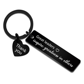 Cxulquvs Cool Gifts for Men Boss Thank You Keychain for Leaders Birthday Gifts for Boss Best Bosses Appreciation Gift for Manager Unique Office Gifts for Coworkers
