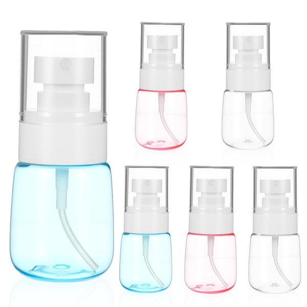 FNANJWQ 6Pcs 1oz/30ml Small Travel Spray Bottle Mini Fine Spray