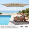 6.6 x 10 ft Rectangular Patio Umbrella, Outdoor Market Table