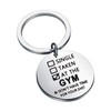 Gzrlyf Single Taken at the Gym Keychain Gym Lover Gifts