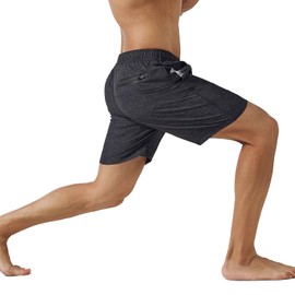 MaaMgic Men's 4-Way Stretch Swimming Trunks, Quick-Drying Swimming Shorts, Short Beach Shorts for Beach and Water Sports, Reusable, Mini logo black