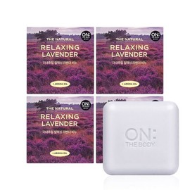 On The Body The Natural 온더바디 더내추럴 라벤더 비누 90gx4입 On The Body The Natural Lavender Soap 90g x 4 pcs