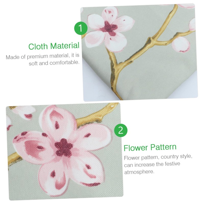 CIYODO 1pc Elegant Wedding Tablecloth Decorative Floral Design for Home